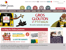 Tablet Screenshot of didier-jeunesse.com